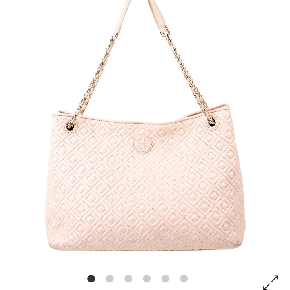 Elegant Quilted Pink Tote Bag